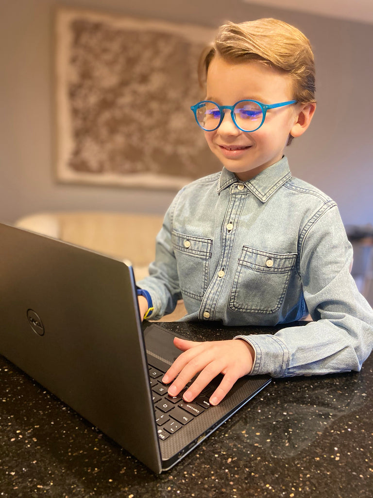 Blue Light Non-Prescription Glasses 'Sydney Kids' Blue