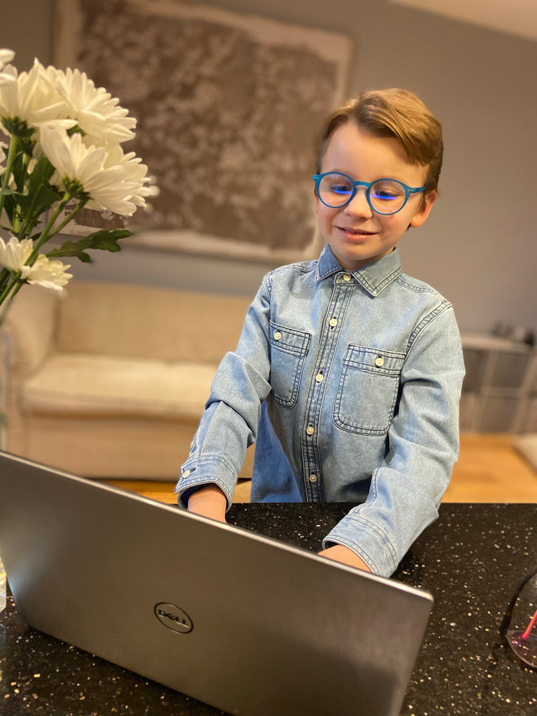 Blue Light Non-Prescription Glasses 'Sydney Kids' Blue