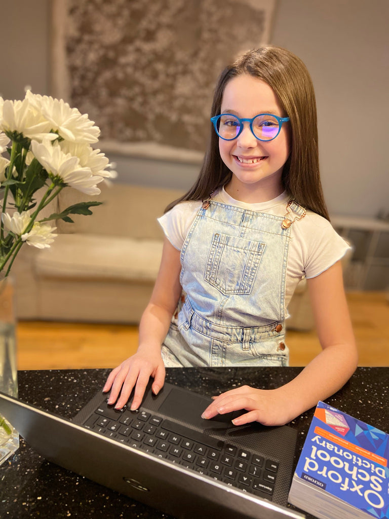 Blue Light Non-Prescription Glasses 'Sydney Kids' Blue