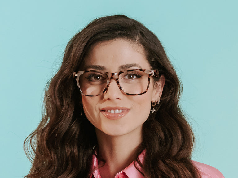 Reading Glasses 'Billi Big' White Tortoiseshell