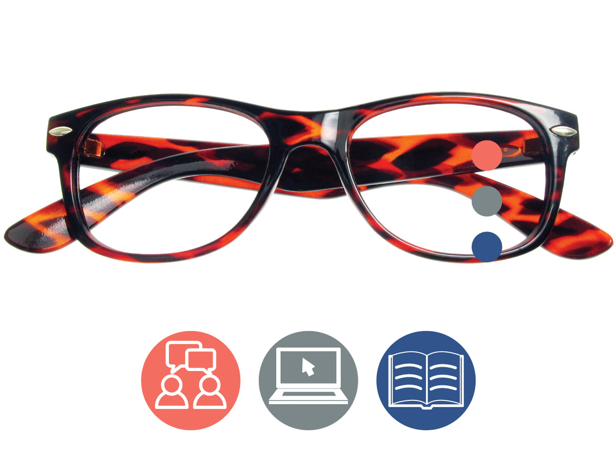 Lightweight Reading Glasses +1.00 To +3.50 - Matte Color Frames No Screw Hinges (Unisex Adults)