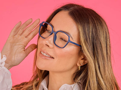 Reading Glasses 'Studio' Matt Navy Blue