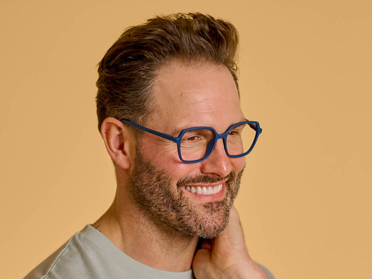 Reading Glasses 'Studio' Matt Navy Blue