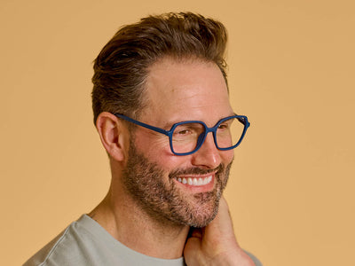Reading Glasses 'Studio' Matt Navy Blue