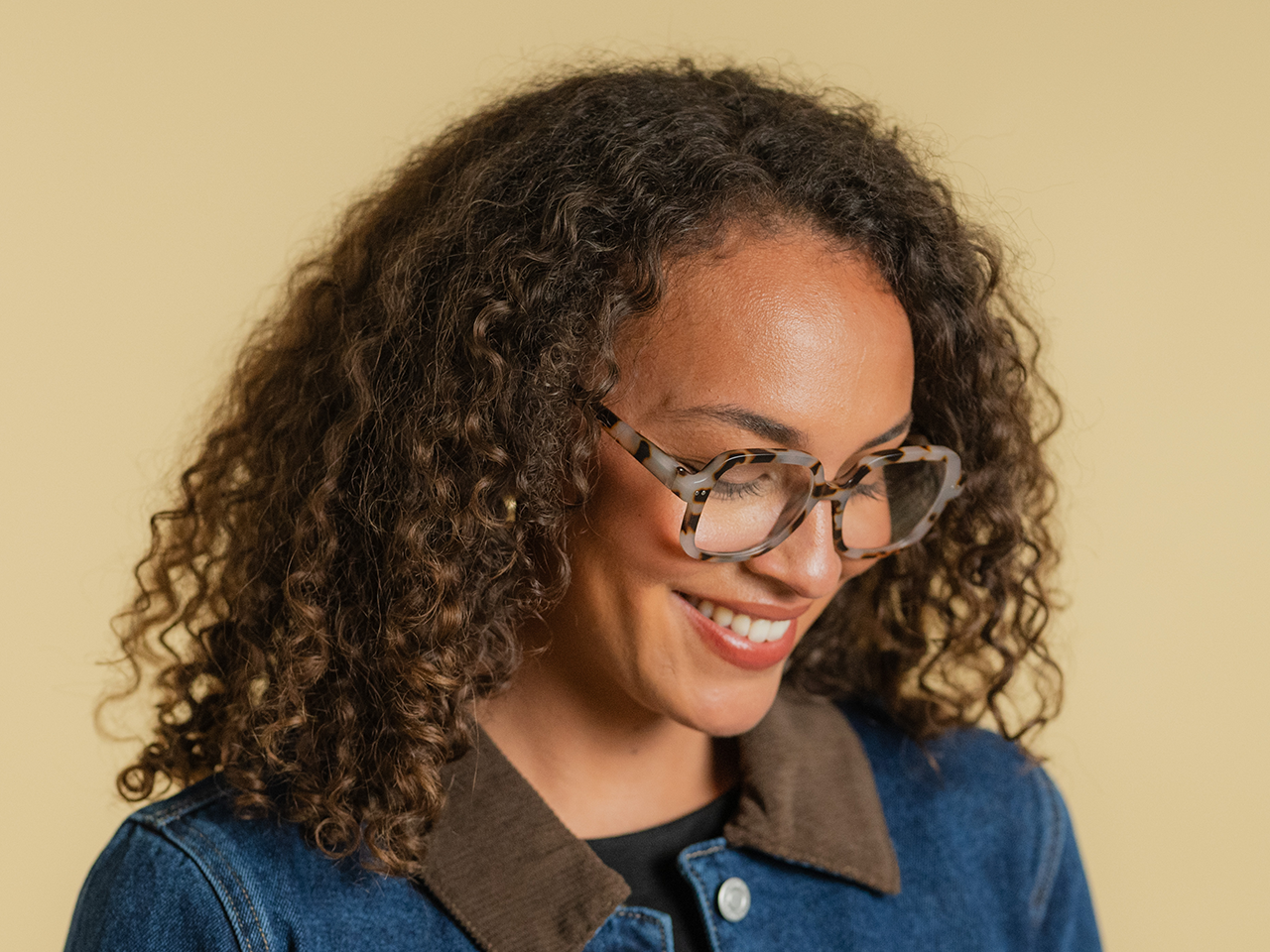 Reading Glasses 'Adrienne' Matt White Tortoiseshell