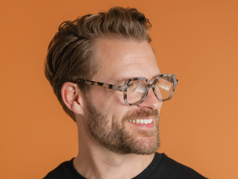 Reading Glasses 'Adrienne' Matt White Tortoiseshell