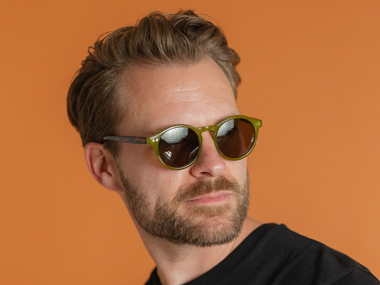 Sunglasses Polarised 'Robbie' Olive/Tortoiseshell