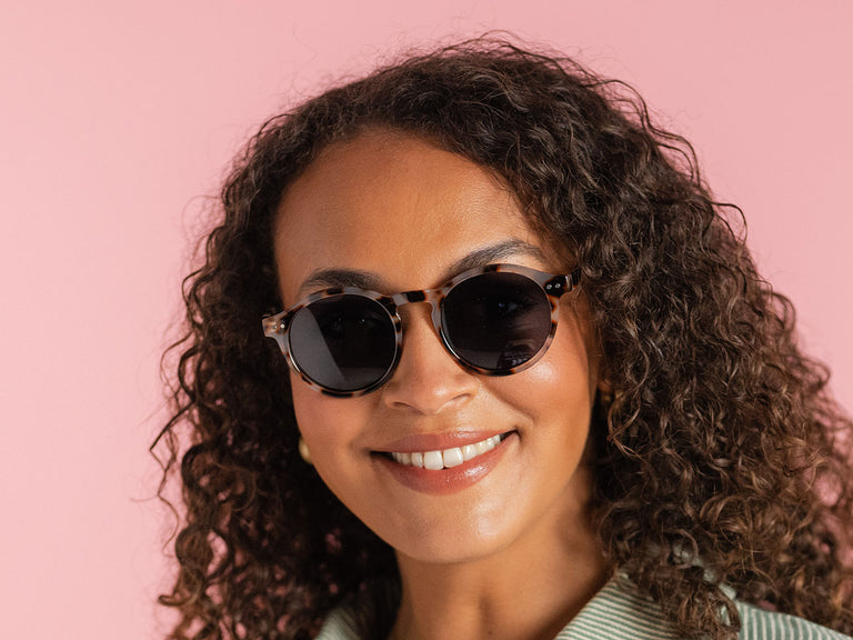 Sunglasses Polarised 'Robbie' White Tortoiseshell
