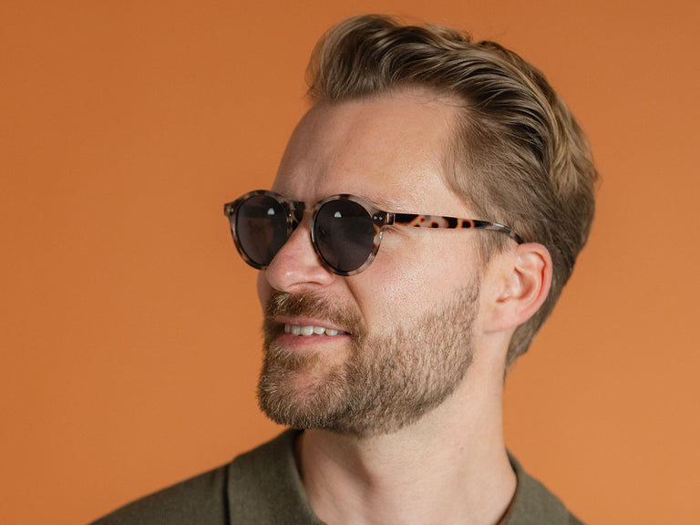 Sunglasses Polarised 'Robbie' White Tortoiseshell