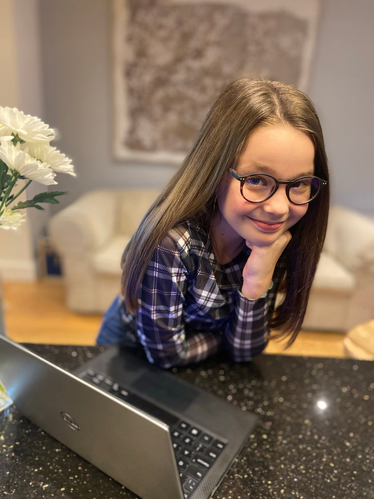 Blue Light Non-Prescription Glasses 'Sydney Kids' Tortoiseshell