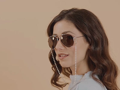 Glasses Chain 'Half Pearl'