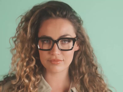 Reading Glasses 'Juno' Shiny Black