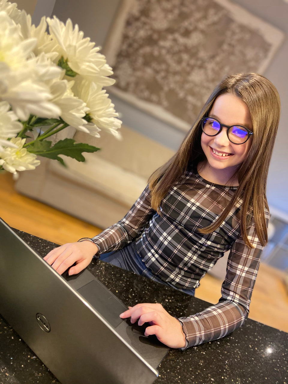 Blue Light Non-Prescription Glasses 'Sydney Kids' Black Goodlookers