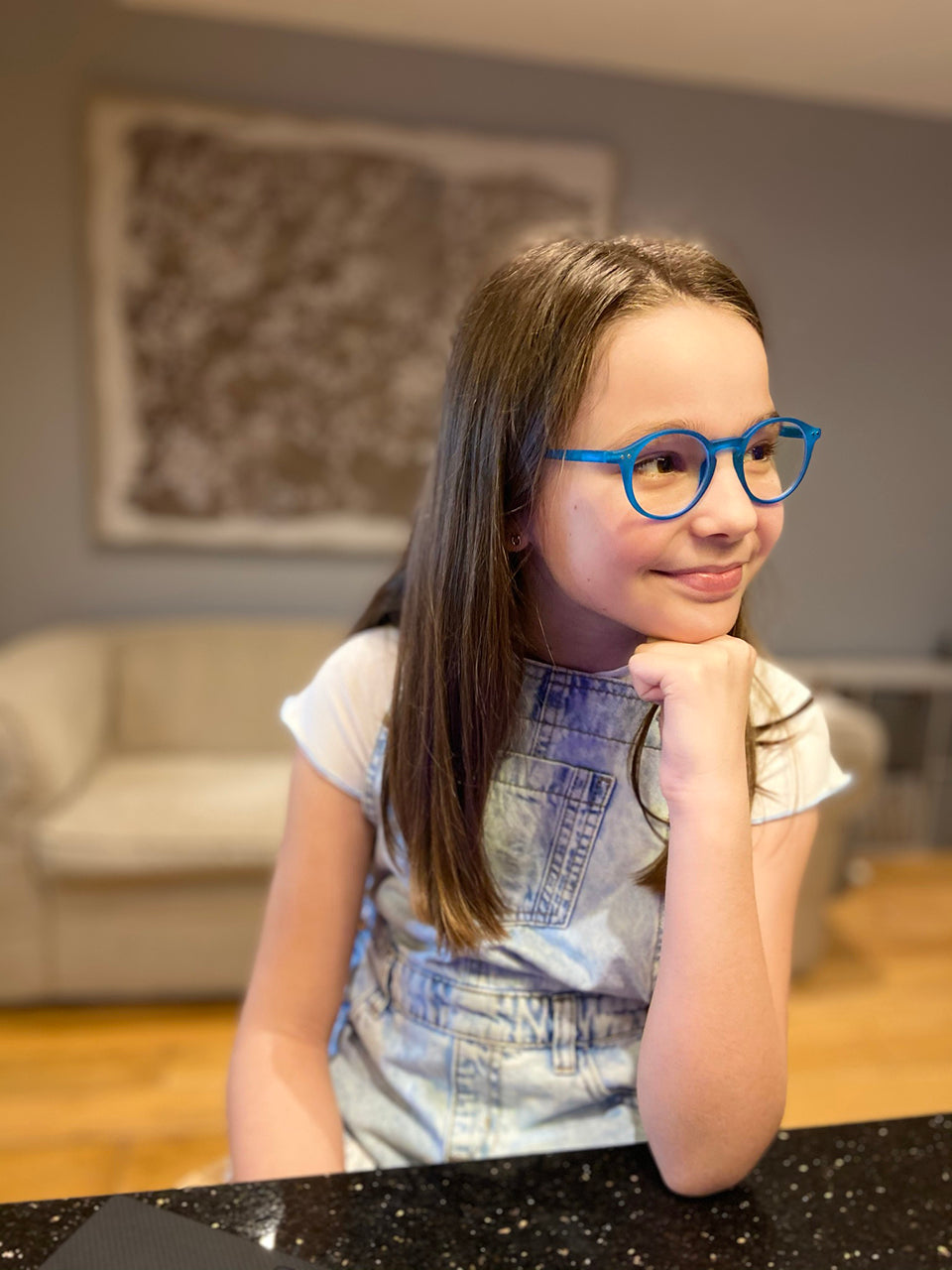 Blue Light Non-Prescription Glasses 'Sydney Kids' Blue Goodlookers