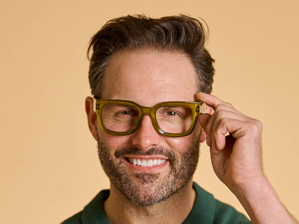 Blue Light Zero Glasses 'Jordan' Olive