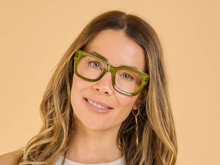 Blue Light Zero Glasses 'Jordan' Olive