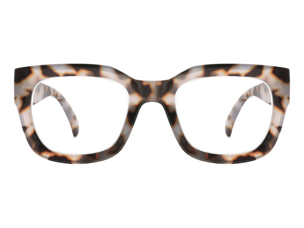 Reading Glasses 'Jordan' White Tortoiseshell