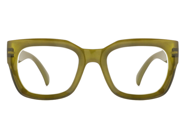 Blue Light Zero Glasses 'Jordan' Olive
