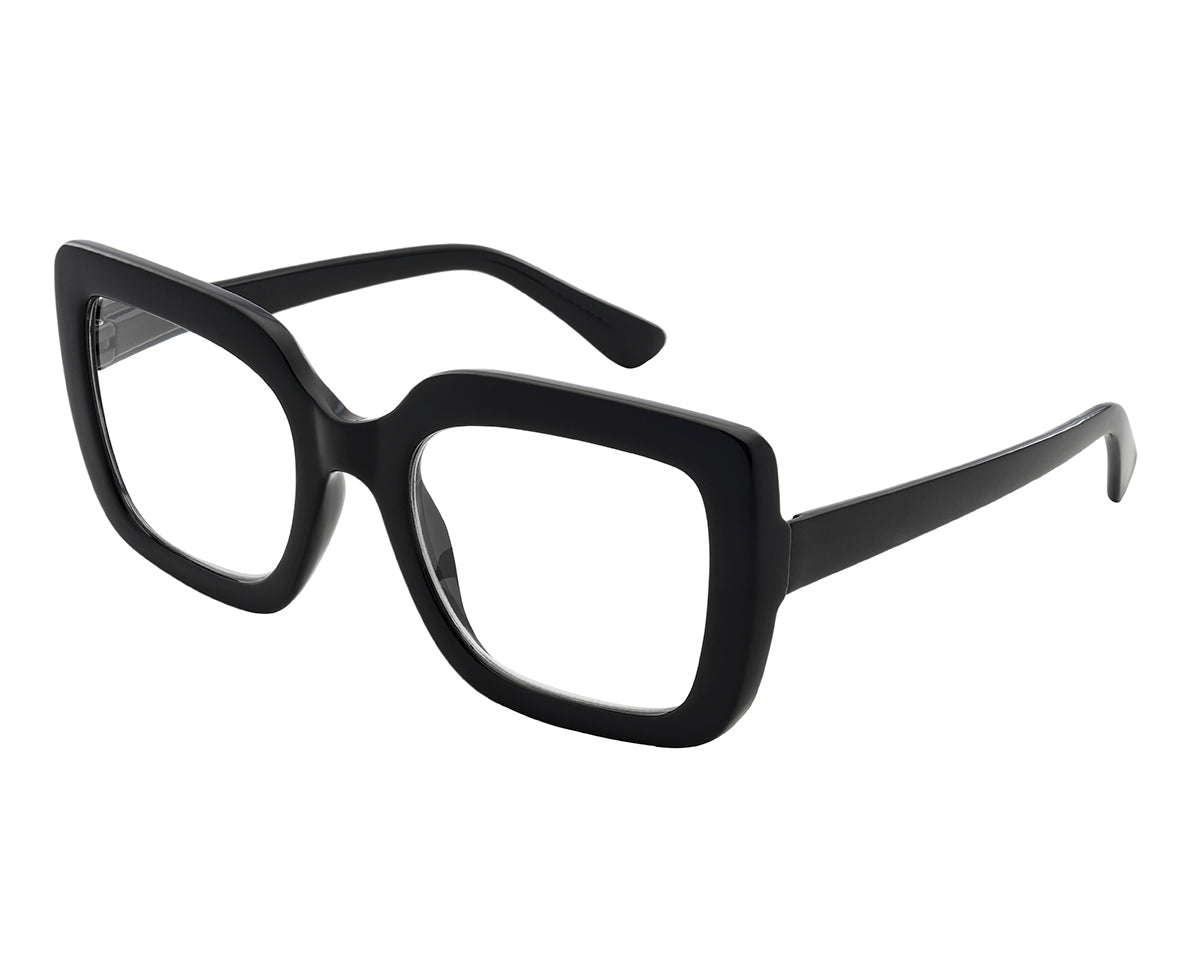 Blue Light Zero Glasses 'Charli' Black