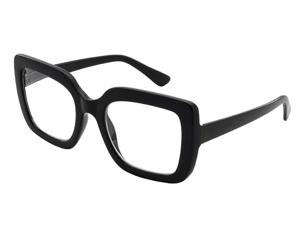 Blue Light Zero Glasses 'Charli' Black