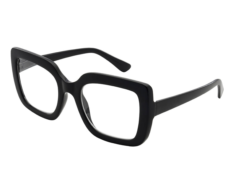 Blue Light Zero Glasses 'Charli' Black