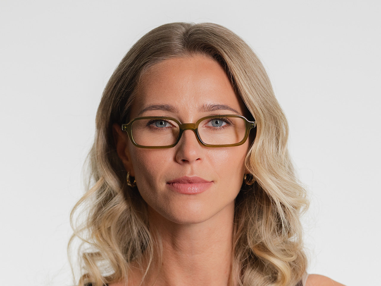 Blue Light Zero Glasses 'Rae' Olive