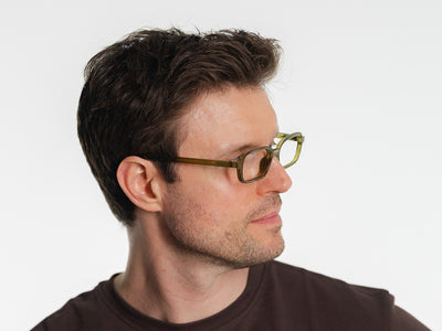 Blue Light Zero Glasses 'Rae' Olive