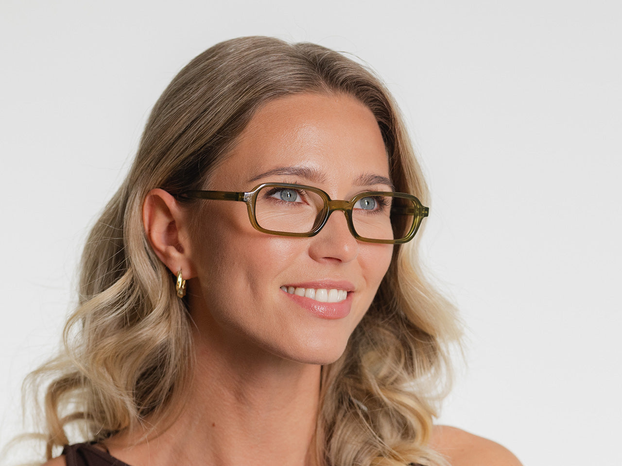 Blue Light Zero Glasses 'Rae' Olive