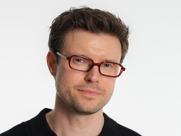 Reading Glasses 'Rae' Red
