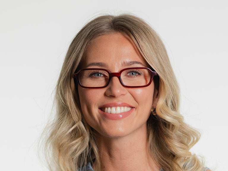 Reading Glasses 'Rae' Red