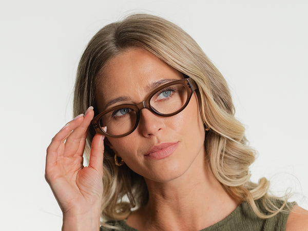 Reading Glasses 'Elle' Brown