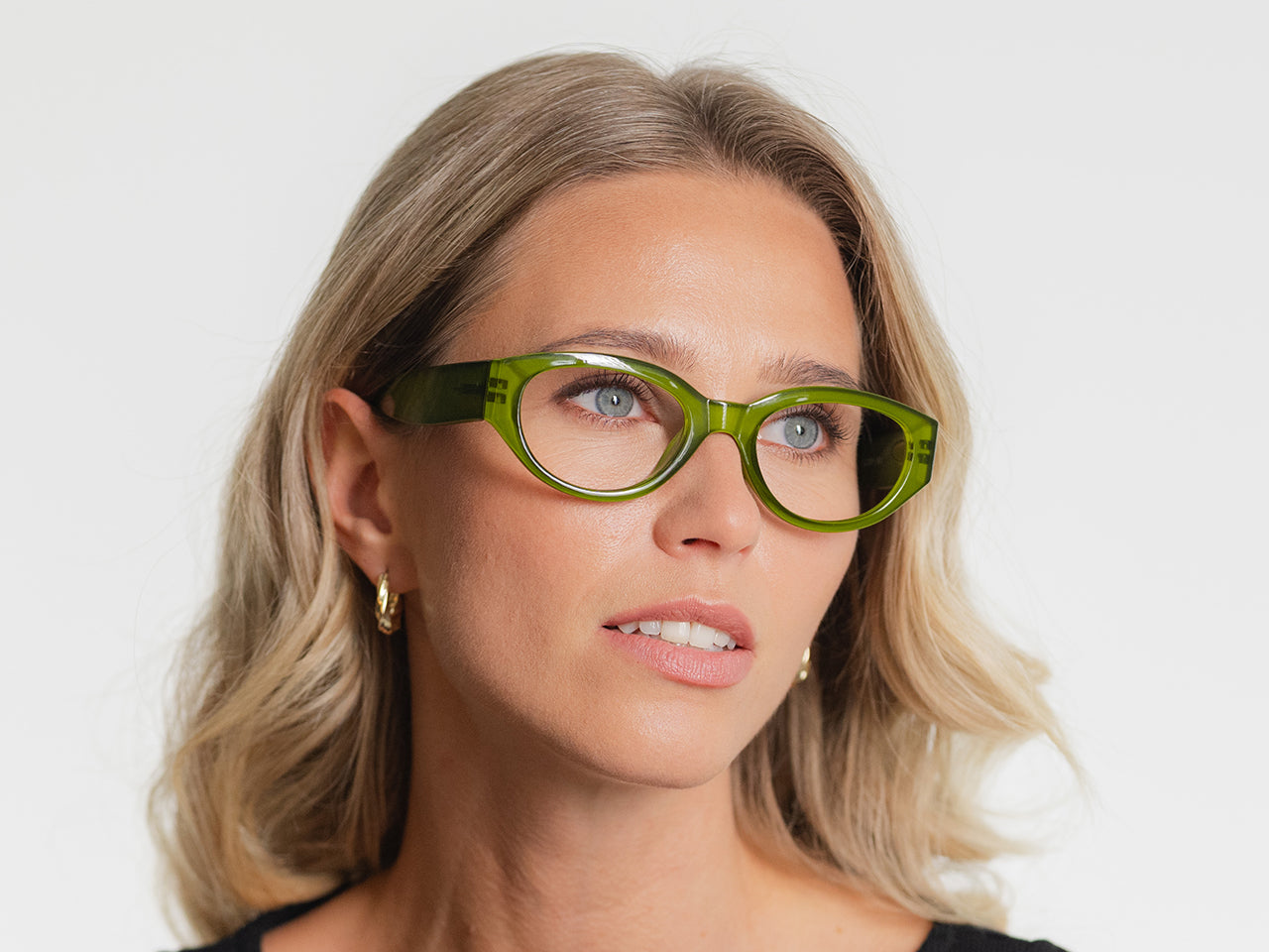 Blue Light Zero Glasses 'Elle' Olive