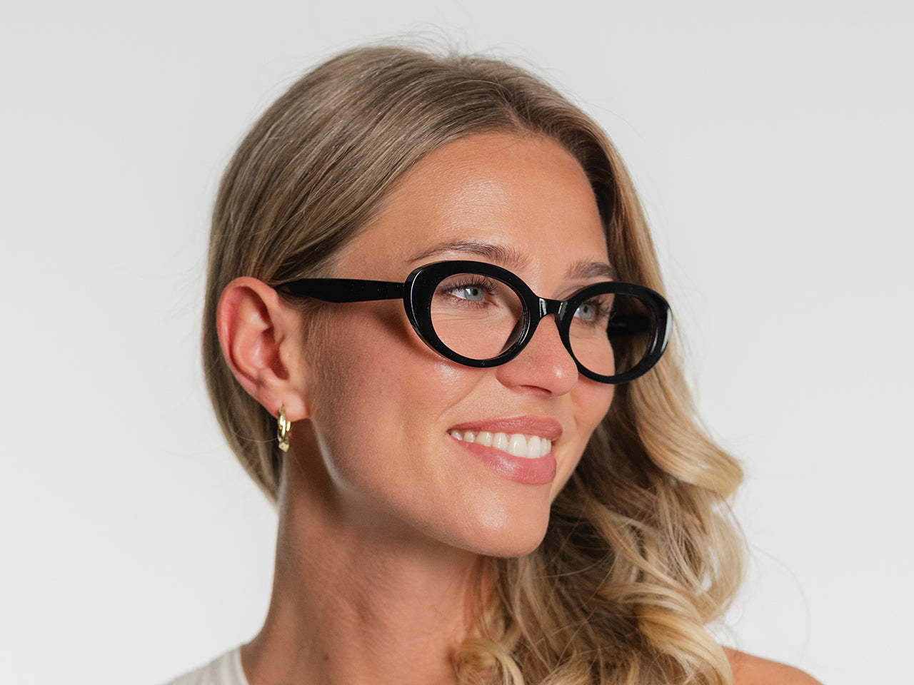Reading Glasses 'Hepburn' Black