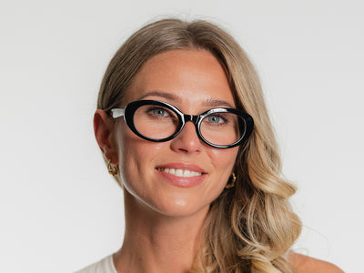 Reading Glasses 'Hepburn' Black