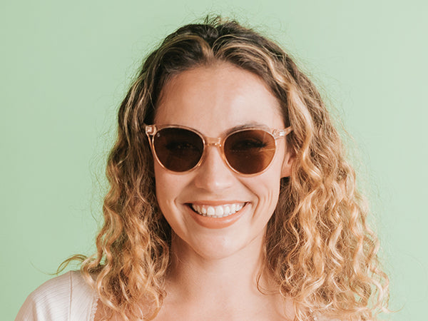 Reading Sunglasses 'Millie' Transparent Pink