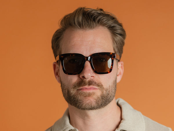Man wearing Sunglasses Polarised 'Jamie' Tortoiseshell