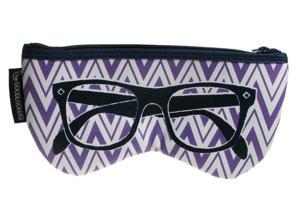 Glasses Case 'Shaped Retro' Purple