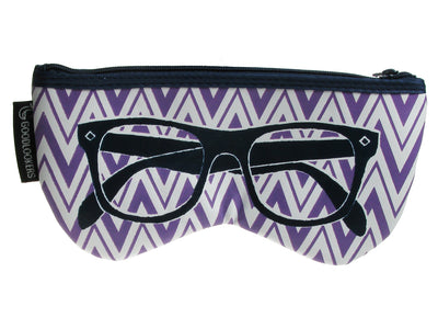 Glasses Case 'Shaped Retro' Purple