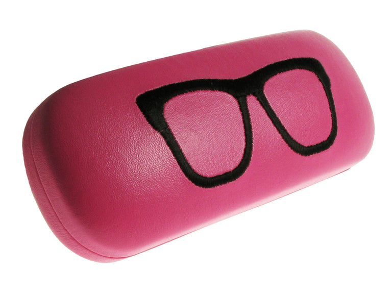 Glasses Case 'Stitched Geeky' Pink