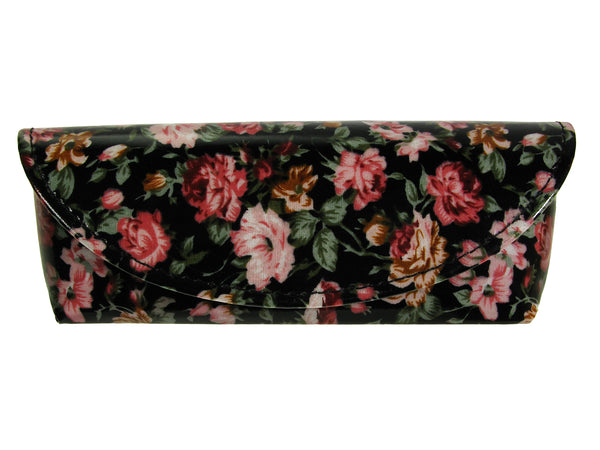 Glasses Case 'Antique Floral' Black