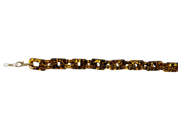 Chunky Rectangular Tortoiseshell Glasses Chain | Goodlookers