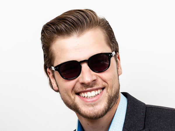 Man wearing Reading Sunglasses 'Cooper' Black