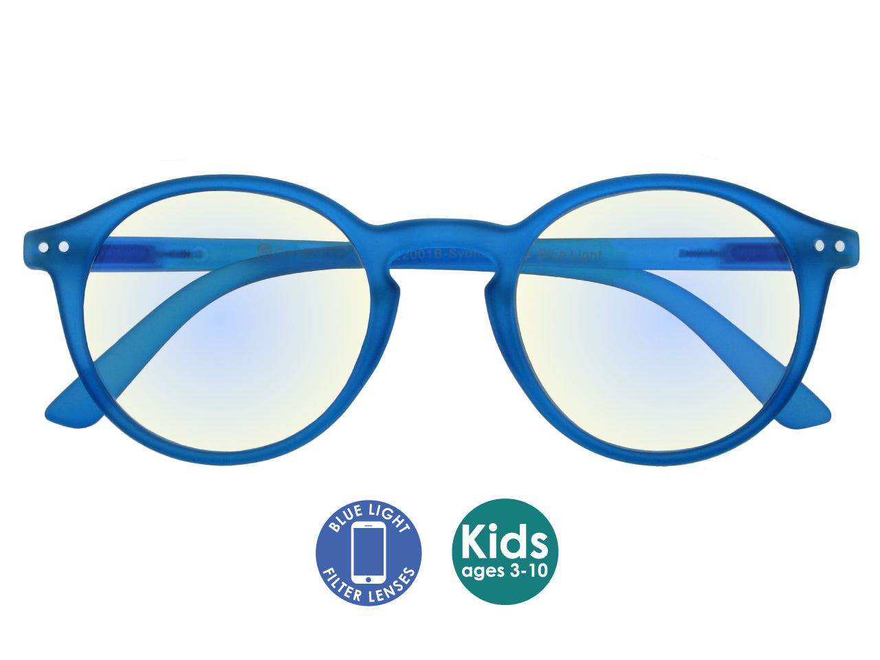 Blue Light Non-Prescription Glasses 'Sydney Kids' Blue Goodlookers
