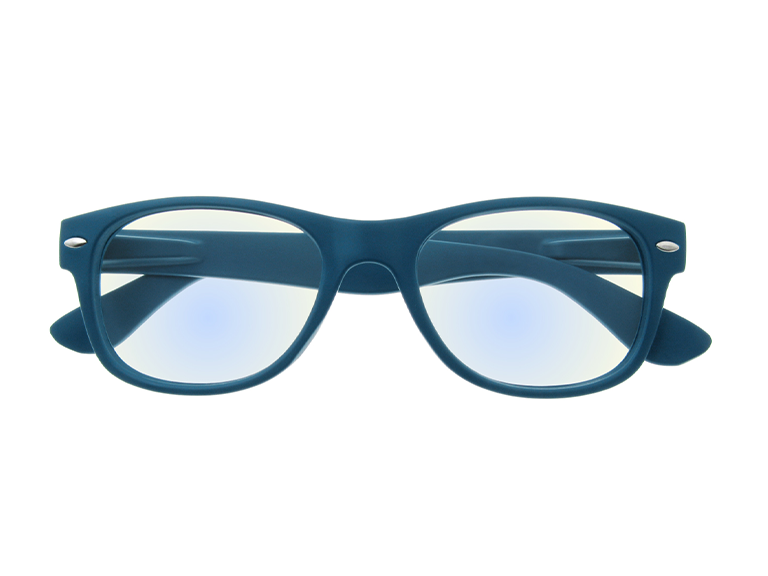 Blue Light Zero Glasses 'Billi' Matt Blue