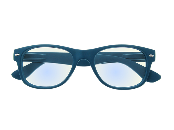 Blue Light Zero Glasses 'Billi' Matt Blue