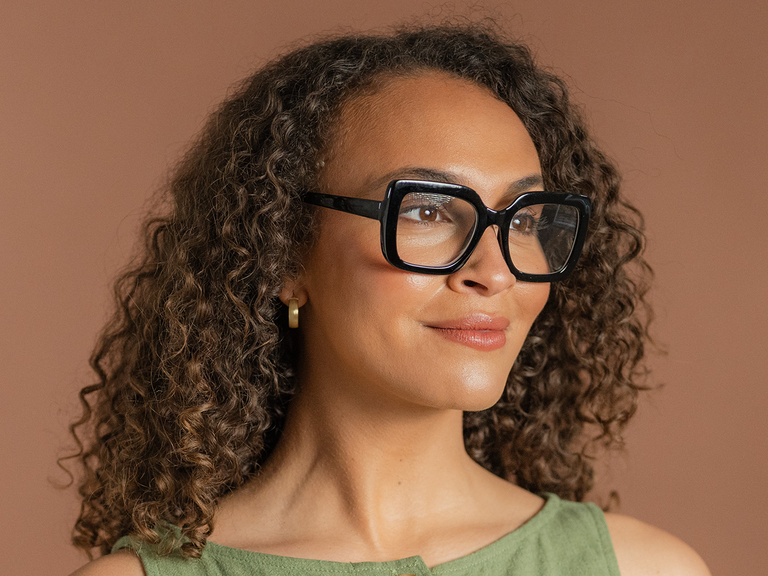 Blue Light Zero Glasses 'Charli' Black