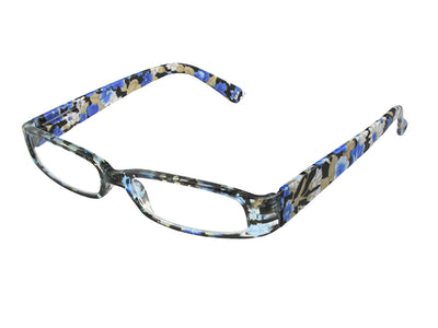 Reading Glasses 'Bette' Blue Floral