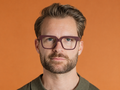 Reading Glasses 'Blake' Burgundy
