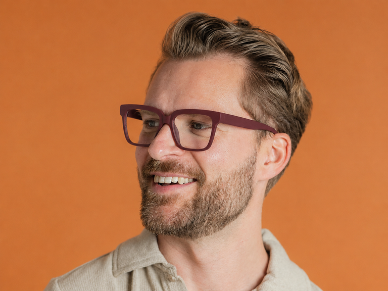 Reading Glasses 'Blake' Burgundy