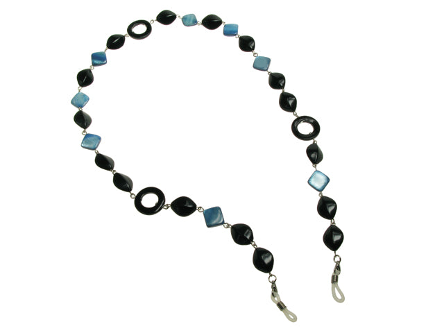 Natural Shell Square/Circle Black